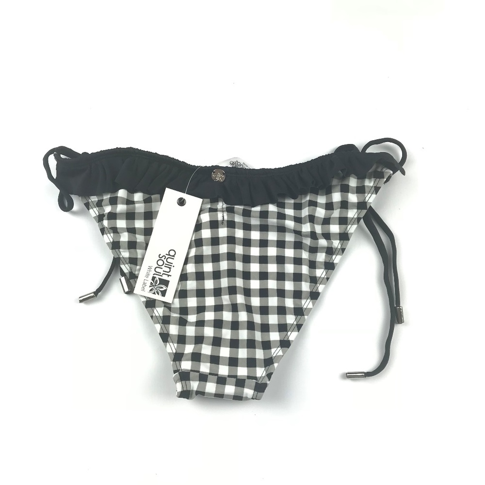💎Quintsoul Check Me Mid Rise Side Tie Bottom - Picture 6 of 7